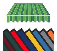 Telo Di Ricambio Per Tenda Parasole Retrattile, Tessuto Di Ricambio Per Tenda A Braccio Da 3x2m In Poliestere, Tendone Parasole In Tela Per Balcone Patio Terrazzo Esterno Giardino(Stripe E,3x2m/10x6.5