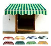 Telo Di Ricambio Per Tende Da Sole Da Giardino E Balcone 200cm 250cm 300cm 400cm 500cm Poliestere Ispessito 280g/m2 Impermeabile, Tessuto Parasole Per Tende(Double green,250x200cm)