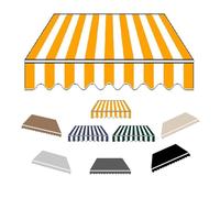 Telo di Ricambio per Tende da Sole, Tessuto di ricambi, Senza Telaio, Impermeabile e Resistente al Sole, per Balcone, Patio, Esterno, Giardino, Terrazzo,008,250x200cm