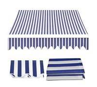 Telo di Ricambio per Tende Parasole Retrattile, Tessuto di Ricambio per Tende a Braccio, Anti UV 50+, per Balcone, Patio, Terrazzo, Esterno(Bleu,11.5x10ft/350x300cm)