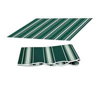Telo di Ricambio per Tende Parasole Retrattile, Tessuto di Ricambio per Tende a Braccio, Anti UV 50+, per Balcone, Patio, Terrazzo, Esterno(Green,13x6.5ft/400x200cm)