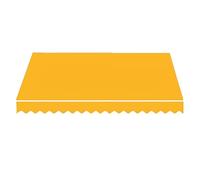 Telo di Ricambio per Tende Parasole Retrattile, Tessuto di Ricambio per Tende a Braccio da 2x1,50 m in Poliestere, per Balcone, Esterno, Giardino(Yellow,13x11.5ft/400x350cm)