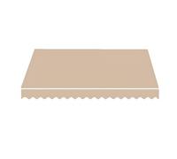 Telo di Ricambio per Tende Parasole Retrattile, Tessuto di Ricambio per Tende a Braccio da 2x1,50 m in Poliestere, per Balcone, Esterno, Giardino(Natural,8x7ft/250x210cm)