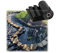 Telo di Rivestimento per laghetti di Alta qualità - Materiale in Gomma Nera, Adatto per fontane da Giardino e laghetti da Cortile - Disponibile nei Formati 1x10 m (3x33 Piedi), 2x2 m, 3x5 m