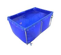 Telo di Rivestimento Pieghevole in PVC con Occhielli - Tela Portatile Resistente per Grandi Piscine Fuori Terra, Facile da smontare, Ideale per laghetti per Koi e Usi agricoli.