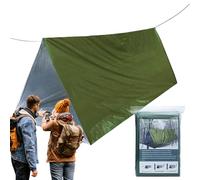 Telo di sopravvivenza, a tubo per sopravvivenza, coperta termica, leggera, impermeabile, per uomini, donne, bambini, attività all'aperto, alpinismo, campeggio