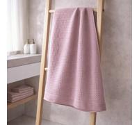 Telo Doccia 100x150 cm Rebecca Home in Cotone Nido d’Ape 380 GSM x Bifulco - Asciugamano Grande Leggero e Assorbente - Ideale per Bagno Palestra Viaggio (Rosa antico)