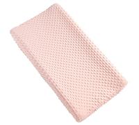 Telo fasciatoio per fasciatoio, per fasciatoio sagomato, per fasciatoio da 81,3 cm x 16 cm, ultra morbido e accogliente tessuto Minky Dots peluche, traspirante lavabile rimovibile (rosa chiaro)
