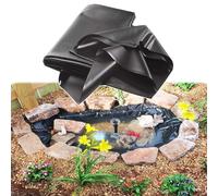 Telo Flessibile Nero per laghetto, 183x33,5 m | Membrana Impermeabile in HDPE per laghetti, fontane e Giardino | Facile da Tagliare, Rivestimento Resistente per ruscelli e Rive di fiumi