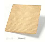 Telo Frangivisto 3.2 x 2.3 m in HDPE Anti-Uv Divisorio Parasole Paravento Protezione Privacy Respirante Telo Copertura per Balcone Giardino Recinzione, Color Crema