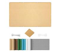 Telo Frangivisto 80 x 370 cm Protezione UV Resistente Alle Intemperie Traspirante Protezione Solare Resistenza Allo Strappo Telo Copertura per Balcone Giardino Recinzione, Color Crema
