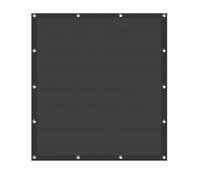Telo impermeabile 1,8 x 5 m, con corda inclusa, con blocco UV e occhielli resistenti alle intemperie, perfetto per recinzioni, pergole, balconi, tende a vela, colore grigio scuro