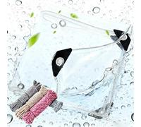 Telo Impermeabile 160 x 250 cm Resistente Alle Intemperie Telone Impermeabile Trasparente da Esterno Isolamento Delle Piante per Balcone, Giardino, Serra, Colore trasparente