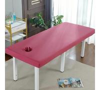 Telo impermeabile 70 x 190 cm, lenzuolo con angoli con foro per il viso, corda elastica, copertura per tavolo da salone di bellezza, copertura durevole per massaggi e uso