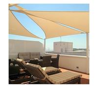 Telo Impermeabile, Beige Sun Shade Sail Rectangle Canopy Fabric Cloth Screen, Water And Air Permeable & UV Resistant, Heavy Duty, Carport Patio Outdoor(Gray,3.6x3.6x3.6m)