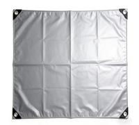 Telo Impermeabile da Esterno 120 x 260 cm Impermeabile Multiuso | Resistente e Antistrappo, Pesante con Occhielli Rinforzati Telo Telone Occhiellato per Esterno, Giardino, Grigio