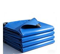 Telo Impermeabile da Esterno 270 x 340 cm Impermeabile Multiuso | Resistente e Antistrappo, Pesante con Occhielli Rinforzati Telo Telone Occhiellato per Mobili da Giardino, Blu