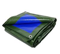 Telo impermeabile da Esterno 6x8 mt, in Polietilene 180 g/m² Antistrappo e Rinforzato. Telone Copritutto Occhiellato Pesante, per Copertura Mobili da Giardino, Legna, Tettoia, Piscina, Barca, Camper