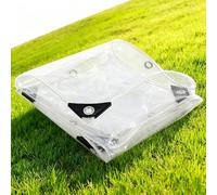 Telo Impermeabile Esterno 100 x 150 cm Trasparente, Antipolvere, Impermeabile, Resistente Alle Intemperie Telone Trasparente per Balcone, Mobili da Giardino, A