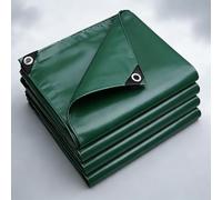 Telo Impermeabile Esterno 120 x 120 cm Impermeabile Multiuso | Resistente e Antistrappo, Pesante con Occhielli Rinforzati Telo Telone Occhiellato per Mobili da Giardino, Verde