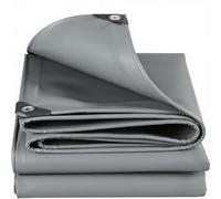 Telo Impermeabile Esterno 120 x 500 cm Impermeabile e Antistrappo, Universale, Raggi Uv, Resistente Agli Agenti Atmosferici Telo Telone Occhiellato per Esterno, Giardino, Grigio