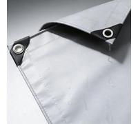 Telo Impermeabile Esterno 145 x 150 cm Impermeabile e Antistrappo, Universale, Raggi Uv, Resistente Agli Agenti Atmosferici Telo Protettivo Multiuso per Mobili da Giardino, Grigio