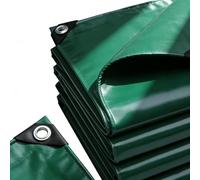 Telo Impermeabile Esterno 170 x 290 cm Impermeabile Multiuso | Resistente e Antistrappo, Pesante con Occhielli Rinforzati Telo Telone Occhiellato per Mobili da Giardino, Verde