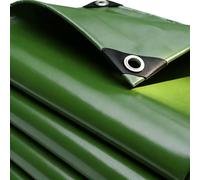 Telo Impermeabile Esterno 170 x 310 cm Impermeabile Multiuso | Resistente e Antistrappo, Pesante con Occhielli Rinforzati Telo Protettivo Multiuso per Arredamento, Capanno, Verde