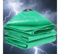 Telo Impermeabile Esterno, 200g/m² PE 1.2x8m Telone Occhiellato Rinforzato,Telo Copritutto per Legna, Mobili da Giardino, Auto, Piscine,Telone Protettivo Impermeabile Antistrappo verde