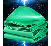 Telo Impermeabile Esterno, 200g/m² PE 2.5x7m Telone Occhiellato Impermeabile Rinforzato, Telo Protettivo Multiuso per Barche, Legno, Piscina, Mobili da giardino, Auto,verde