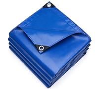 Telo Impermeabile Esterno 210 x 500 cm Impermeabile Multiuso | Resistente e Antistrappo, Pesante con Occhielli Rinforzati Telo Protettivo Multiuso per Mobili da Giardino, Blu