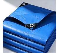 Telo Impermeabile Esterno 360 x 660 cm Impermeabile e Antistrappo, Universale, Raggi Uv, Resistente Agli Agenti Atmosferici Telo Telone Occhiellato per Mobili da Giardino, Blu