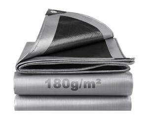 Telo Impermeabile Esterno 3x3m 180 g/m² PE con Rinforzato Occhielli, Telone Resistente ai Raggi UV Agli Strappi, Telo Protettivo Copertura Multiuso per Mobili da Giardino Barche Legno Piscina Camion