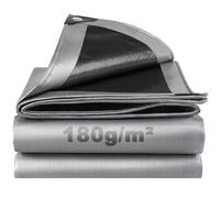Telo Impermeabile Esterno 3x6m 180 g/m² PE con Rinforzato Occhielli, Telone Resistente ai Raggi UV Agli Strappi, Telo Protettivo Copertura Multiuso per Mobili da Giardino Barche Legno Piscina Camion
