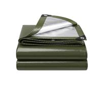 Telo Impermeabile Esterno Ai Raggi UV con Occhielli 110x300cm Army Green | Telone Con Occhielli Per Sotto Tenda Resistente E Antistrappo Per Camion, Cantieri, Giardini E Fattorie