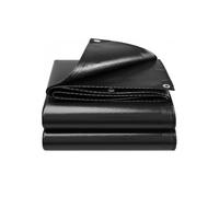 Telo Impermeabile Esterno Ai Raggi UV con Occhielli 250x310cm Nero | Telone Con Occhielli Per Sotto Tenda Estremamente Antistrappo Per Auto, Giardino, Campeggio