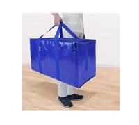 Telo Impermeabile Esterno, Borsa Portaoggetti Grande, Impermeabile Robusto Borse Portaoggetti for Vestiti Con Cerniere for Il Trasloco, In Viaggio, Sottoletto, Decorazione Natalizia (Color : Blue, S