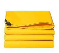 Telo Impermeabile Esterno in Pvc, Teli Copertura per Esterni, Telo Copertura Esterno Con Occhielli in Metallo E Bordi Rinforzati(Yellow,1.9x1.4m/6.2x4.6ft)