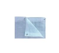 TELO IMPERMEABILE OCCHIELLATO BIANCO/TRASPARENTE CON RETINATURA-TENDA DA BALCONE