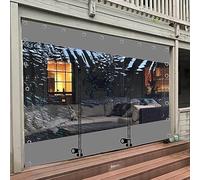 Telo impermeabile per impieghi gravosi, Telo in pvc trasparente, porta con cerniera e occhielli for tettoia for pergola, patio, multidimensione(3.2x2.5m(10.5 * 8.2ft))
