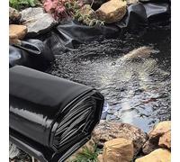 Telo impermeabile per laghetto e giardini acquatici, resistente, impermeabile, colore: nero, membrana flessibile disponibile nelle misure 3 x 5 m, 4 x 6 m, 7 x 8 m, 8 x 10 m e 4 x 8 m