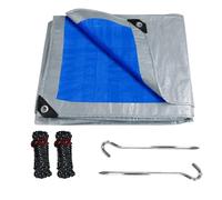 Telo impermeabile spesso, compatibile con tende a baldacchino, barche, coperture for piscine, multiuso, protettivo for uso interno ed esterno(Blue and Tools,3x5M)