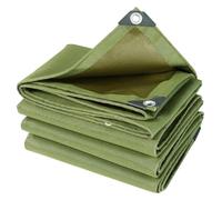Telo impermeabile, telo verde resistente con occhielli in alluminio e copertura del terreno multiuso all'acqua for il campeggio in giardino(1.5x2m)