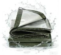 Telo Impermeabile Telone Occhiellato Impermeabile 160x170cm Army Green | Telone Multiuso In Tessuto Impermeabile, Resistente Ai Raggi Uv E Al Gelo Per Piscina Trampolino Gazebo Mobili Da Giardino