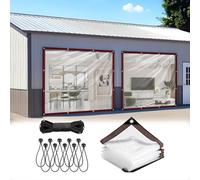 Telo Impermeabile Trasparente Resistente, Occhielli Rinforzati, Copertura Resistente Alle Intemperie Per Gazebo Da Giardino, Recinto Per Polli, Campeggio All'aperto Clear,4×4 FT