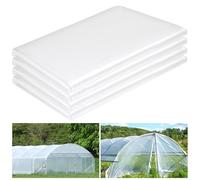 Telo in plastica trasparente per serre, 3 x 10 m, pellicola in polietilene da 6 mm, resistente, resistente all'acqua, al sole, al gelo, al vento, alla polvere, per l'inverno, per agricoltura