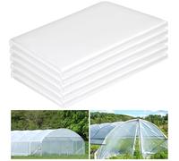 Telo in plastica trasparente per serre, 30 x 15 m, pellicola in polietilene da 6 mm, resistente, resistente all'acqua, al sole, al gelo, al vento, alla polvere, per l'inverno, per agricoltura