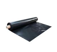 Telo in polietilene nero, 2 m x 4 m, ispessito, copertura in polietilene per giardinaggio, isolamento e protezione da macerie di edifici