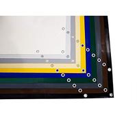 Telo in PVC 700 g/m² per Camion Con Occhielli - Tessuto Protettivo Opaco Antistrappo Stabile (Grigio Chiaro, 3m x 4m)