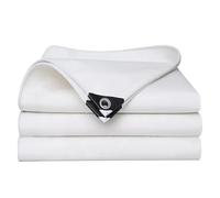 Telo in Tela Resistente e Impermeabile con Occhielli - 500 g/m² - Copertura Esterna Resistente alle intemperie per Campeggio, edilizia e Protezione delle Attrezzature - Disponibile nelle Mis